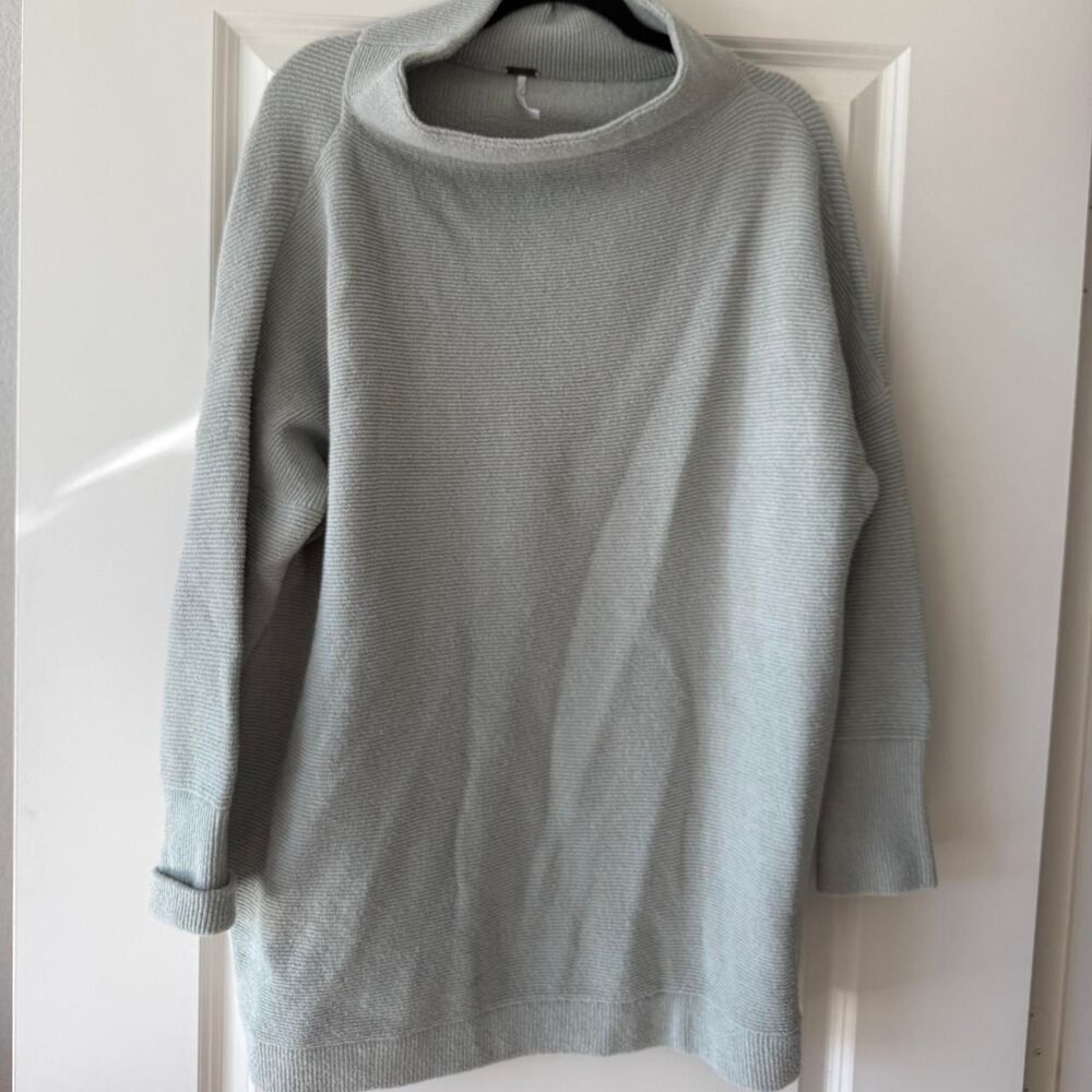 Free People Light Teal Tunic Sweater Dress